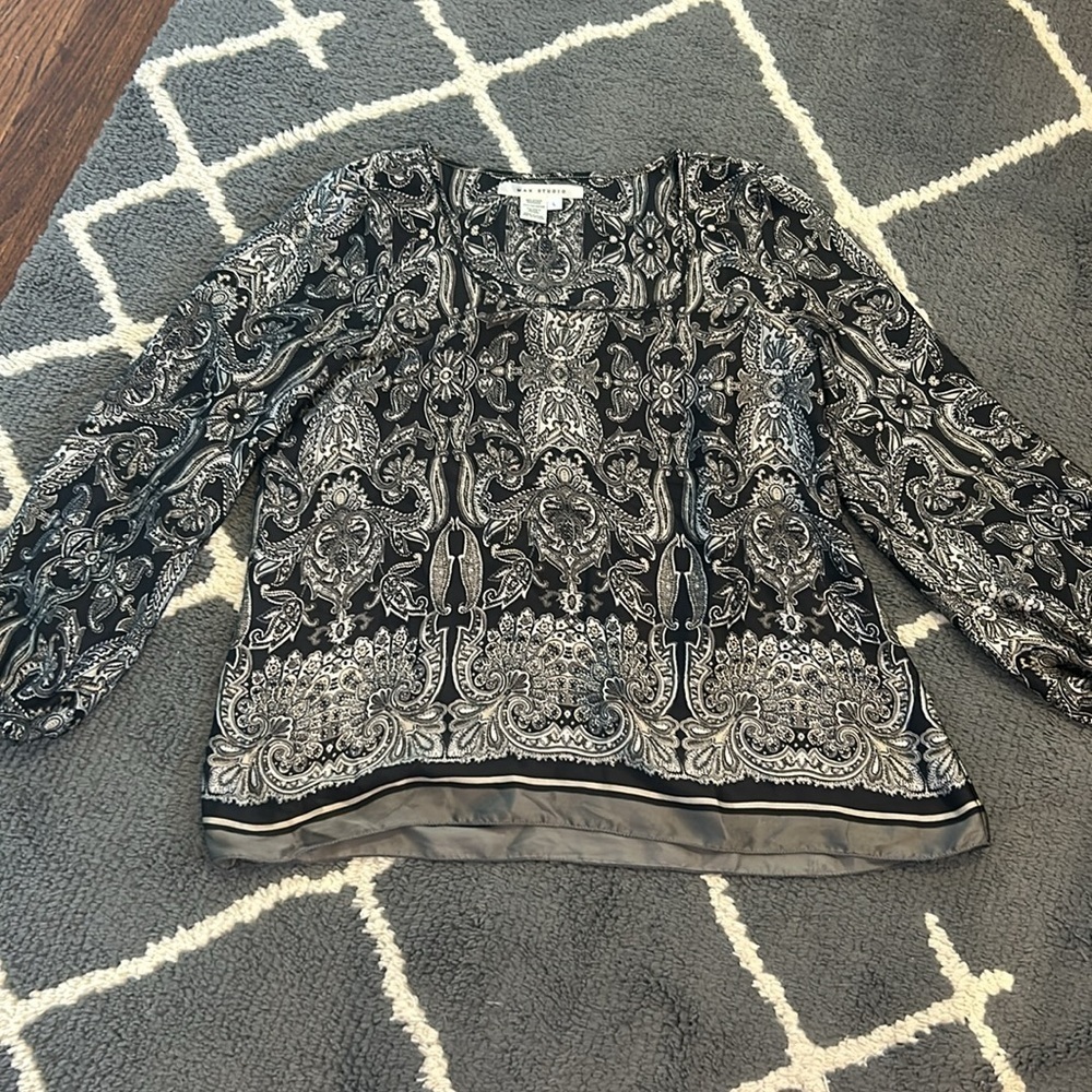 Max Studio Paisley Blouse - Picture 2 of 5